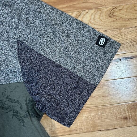 NWT Ecko Unltd Men's T-Shirt Olive with Grey & Camo design Graphic T-Shirt 3XL - Picture 3 of 7